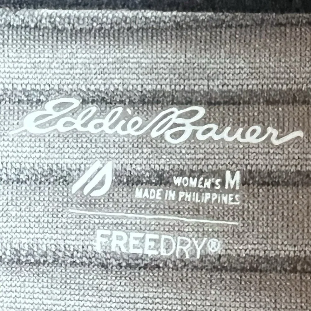 Eddie Bauer Women’s M Gray Cowl Neck Top Stretchy Knit Tunic FREEDRY Shirt - Picture 6 of 11